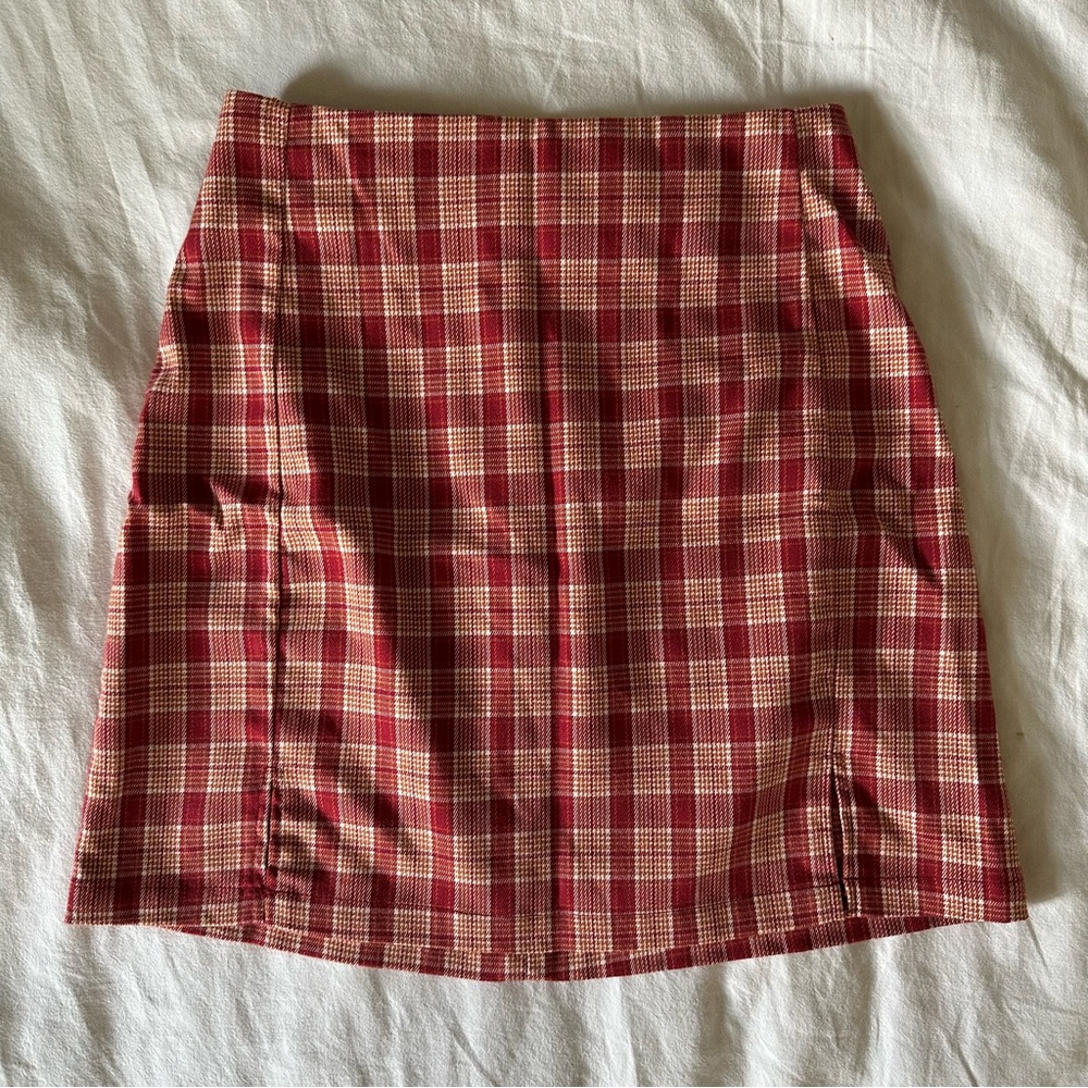 Brandy Melville Plaid Cara Skirt
